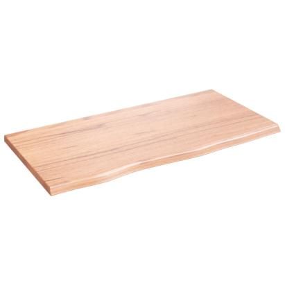 Poliță perete maro deschis 80x40x2 cm lemn masiv stejar tratat GartenMobel Dekor