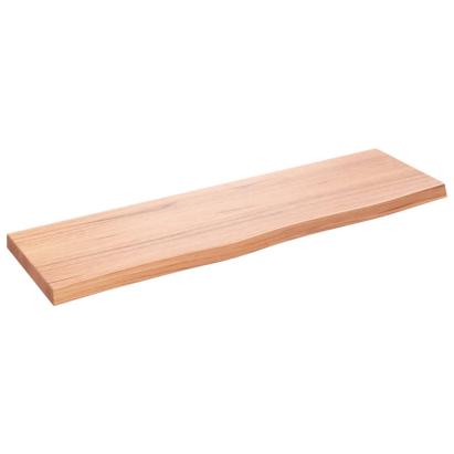 Raft de perete maro deschis 100x30x(2-4) cm lemn stejar tratat GartenMobel Dekor