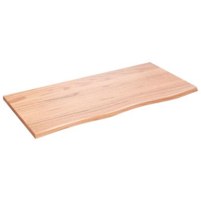 Poliță perete maro deschis 100x50x2 cm lemn masiv stejar tratat GartenMobel Dekor