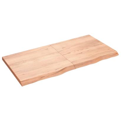 Raft de perete maro deschis 120x60x(2-4) cm lemn stejar tratat GartenMobel Dekor