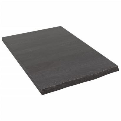 Raft de perete maro închis 40x60x2 cm lemn masiv stejar tratat GartenMobel Dekor