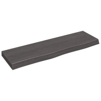 Raft de perete maro închis lemn masiv stejar tratat GartenMobel Dekor