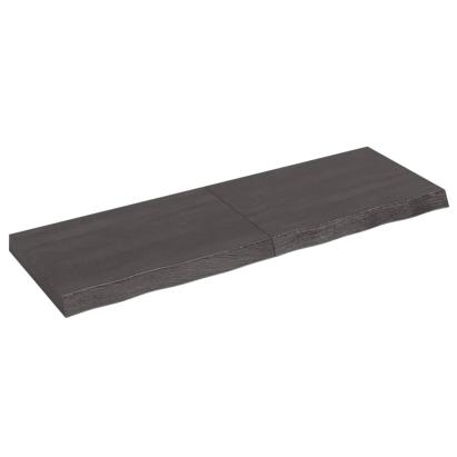 Raft de perete maro închis lemn masiv stejar tratat GartenMobel Dekor