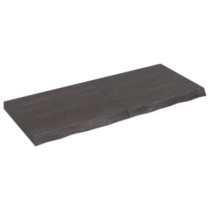 Raft de perete maro închis lemn masiv stejar tratat GartenMobel Dekor
