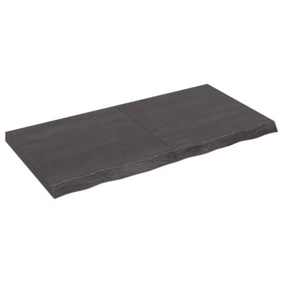 Raft de perete maro închis lemn masiv stejar tratat GartenMobel Dekor