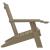 Scaun Adirondack, maro deschis, 75x88,5x89,5 cm, polipropilenă GartenMobel Dekor