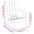 Scaun Adirondack, maro deschis, 75x88,5x89,5 cm, polipropilenă GartenMobel Dekor