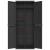 Dulap depozitare de exterior, negru, 65x37x165 cm, PP GartenMobel Dekor