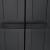 Dulap depozitare de exterior, negru, 65x37x165 cm, PP GartenMobel Dekor