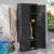 Dulap depozitare de exterior, negru, 65x37x165 cm, PP GartenMobel Dekor