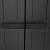 Dulap depozitare de exterior, negru, 65x37x165 cm, PP GartenMobel Dekor