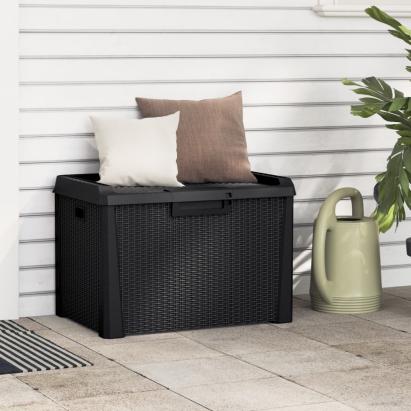 Cutie de depozitare pentru grădină, antracit, 125 L, PP GartenMobel Dekor