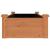 Strat grădină înălțat cu căptușeală maro 120x45x25 cm lemn brad GartenMobel Dekor