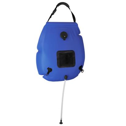 Sac de duș de camping, albastru, 20 L, PVC GartenMobel Dekor
