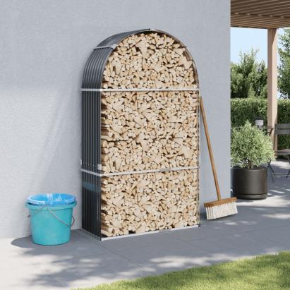 Suport de bușteni, antracit, 120x45x210 cm, oțel galvanizat GartenMobel Dekor