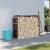 Suport pentru bușteni, maro, 120x45x100 cm, oțel galvanizat GartenMobel Dekor