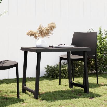 Masă pentru camping, antracit, 79x56x64 cm, PP aspect lemn GartenMobel Dekor