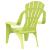 Scaune grădină de copii 2 buc. verde 37x34x44 cm PP aspect lemn GartenMobel Dekor