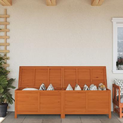 Ladă depozitare grădină maro 198,5x50x56,5 cm lemn masiv brad GartenMobel Dekor