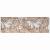 Covor de exterior, maro și alb, 80x250 cm, design reversibil GartenMobel Dekor