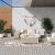 Covor de exterior, maro și alb, 80x250 cm, design reversibil GartenMobel Dekor
