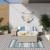 Covor de exterior, acvamarin/alb, 80x150 cm, design reversibil GartenMobel Dekor
