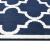 Covor de exterior, bleumarin/alb, 80x250 cm, design reversibil GartenMobel Dekor