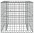 Coș gabion, argintiu, 70x70x65 cm, fier galvanizat GartenMobel Dekor