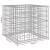 Coș gabion, argintiu, 70x70x65 cm, fier galvanizat GartenMobel Dekor