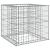 Coș gabion, argintiu, 70x70x65 cm, fier galvanizat GartenMobel Dekor
