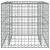 Coș gabion, argintiu, 70x70x65 cm, fier galvanizat GartenMobel Dekor