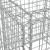 Coș gabion, argintiu, 70x70x65 cm, fier galvanizat GartenMobel Dekor