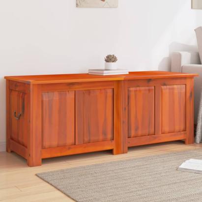 Cufăr de depozitare cu capac, maro, lemn masiv de acacia GartenMobel Dekor