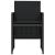 Set bistro cu perne, 3 piese, negru, poliratan GartenMobel Dekor