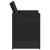 Set mobilier de grădină cu perne, 5 piese, negru, poliratan GartenMobel Dekor