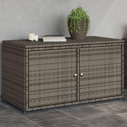 Dulap depozitare de grădină, gri, 110x55x60,5 cm, poliratan GartenMobel Dekor
