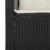 Set mobilier de grădină cu perne, 3 piese, negru, poliratan GartenMobel Dekor