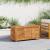 Ladă depozitare grădină cu grilaj 113x50x56cm lemn masiv acacia GartenMobel Dekor