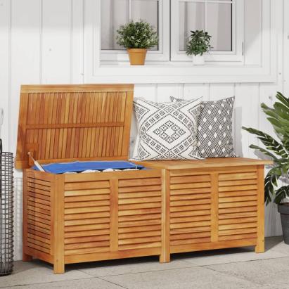 Ladă depozitare grădină cu grilaj 150x50x56cm lemn masiv acacia GartenMobel Dekor