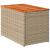 Mese laterale de grădină 2 buc. bej 55x34x37cm lemn/poliratan GartenMobel Dekor
