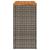 Masă laterală de grădină blat lemn gri 58x27,5x55 cm poliratan GartenMobel Dekor