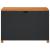 Ladă depozitare grădină negru 110x55x63cm lemn acacia poliratan GartenMobel Dekor