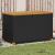 Ladă depozitare grădină negru 110x55x63cm lemn acacia poliratan GartenMobel Dekor