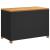 Ladă depozitare grădină negru 110x55x63cm lemn acacia poliratan GartenMobel Dekor