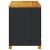 Ladă depozitare grădină negru 110x55x63cm lemn acacia poliratan GartenMobel Dekor