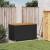 Ladă depozitare grădină negru 110x55x63cm lemn acacia poliratan GartenMobel Dekor