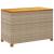 Cutie depozitare grădină bej 110x55x63 cm lemn acacia poliratan GartenMobel Dekor