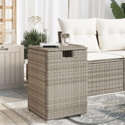 Masă mască acoperire rezervor propan gri 40x40x60 cm poliratan GartenMobel Dekor