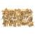 Spalier frunze arțar false extensibil 5 buc. oranj 180x30 cm GartenMobel Dekor