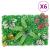 Gard din plante artificiale, 6 buc., verde, 40x60 cm GartenMobel Dekor